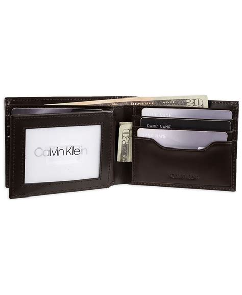 calvin klein men's rfid slimfold wallet & key fob set|calvin klein minimalist wallet.